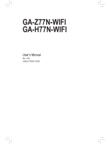 Gigabyte GA-H77N-WIFI User manual