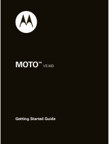 Motorola MOTO VE440 Getting Started Manual