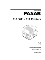 Paxar 612 User manual