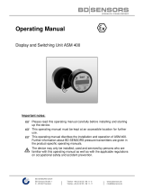 BD ASM 400 Operating instructions