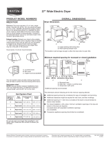 Maytag MEDX700XW Product Dimensions