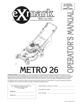 Exmark Metro 26 User manual