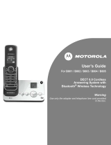 Motorola B802 - Premium 2 Handset Dect 6.0 Cordless Phone System User manual