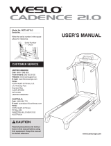 Weslo Cadence 16.0 User manual
