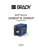 Brady Bradyprinter 300MVP User manual