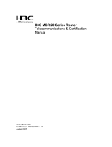 H3C MSR-20-21 ROUTER Supplementary Manual