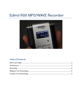 Edirol R-09 User manual