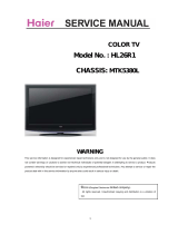 Haier HL26R1 - R-Series - 26" LCD TV User manual