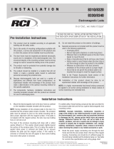 RCI 8310 Installation Instructions Manual