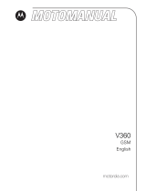 Motorola V360 User manual