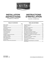 Maytag MVW18MNBGW0 Installation Instructions Manual