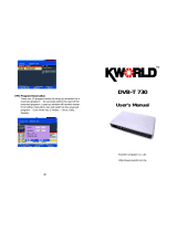 KWorld 730 User manual