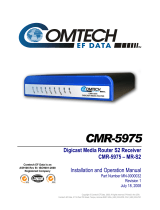 Comtech EF Data CMR-5975 Operating instructions