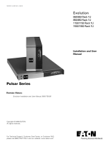 Eaton Evolution 1550 Rack 1U Installation and User Manual