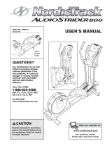 NordicTrack AudioStrider 800 User manual