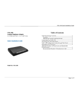 Analog Devices CRA-200 Quick Installation Manual