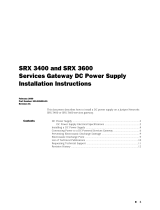 Juniper SRX 3400 Installation Instructions Manual