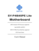 SOYO SY-P4I845PE User manual