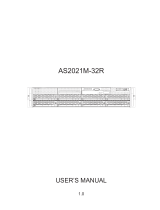 Supermicro AS-2021M-32R User manual