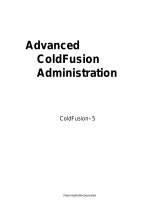 MACROMEDIA COLDFUSION 5-ADVANCED ADMINISTRATION User manual