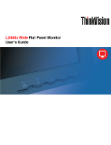 Lenovo L2440p - ThinkVision - 24" LCD Monitor User manual