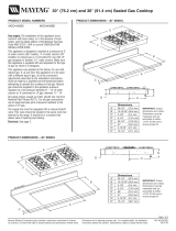 Maytag MGC4436BDW - 36 Inch Gas Cooktop User manual