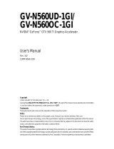 Gigabyte GV-N560UD-1GI User manual