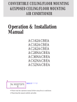 Haier AC36NACBEA Operation and Installation Manual