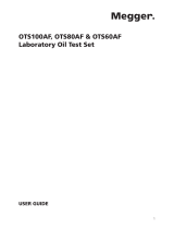 Megger OTS80AF User manual