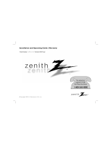 Zenith ZPA-314 Installation guide