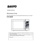 Sanyo EM-S625S Owner's manual