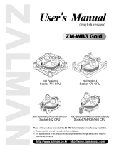 ZALMAN ZM-WB3 Gold User manual