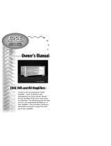 Edge AVS and AV Amplifiers Owner's manual