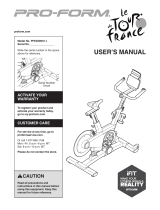 Pro-Form LE TOUR DE FRANCE PFEX09916.1 User manual