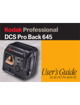 Kodak DCS PRO BACK 645 User manual