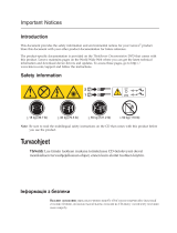 Lenovo THINKSERVER TD230 Important Notice