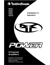 Rockford Fosgate Power 750S Installation & Operation Manual