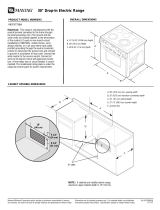 Maytag MEP5775BAF - 30in Electric Range Dimensions
