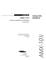 Miranda AMX-101i Manual To Installation And Operation