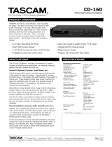 Tascam CD-160 User manual