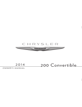 Chrysler 200 Convertible 2014 Owner's manual