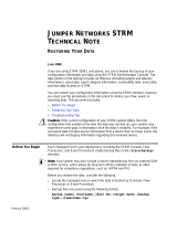 Juniper STRM 2008.2 - RESTORING YOUR DATA 6-2008 Troubleshooting Tips