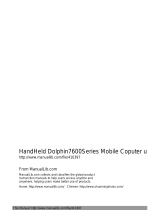 Hand Held Products Dolphin 7600 User manual