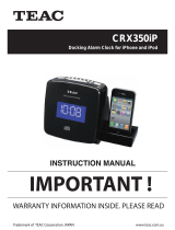 TEAC CRX350iP User manual