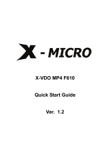 X-Micro XMP3Y-F512 Quick start guide