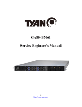 Tyan GA80-B7061 Service Engineer's Manual