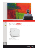 Lexmark 21Z0180 - C 935hdn Color Laser Printer Quick start guide
