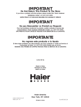 Haier HC92F User manual