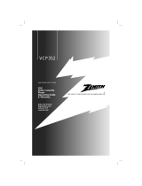 Zenith VCP352 Operating instructions