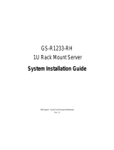 Gigabyte GS-R1233-RH System Installation Manual